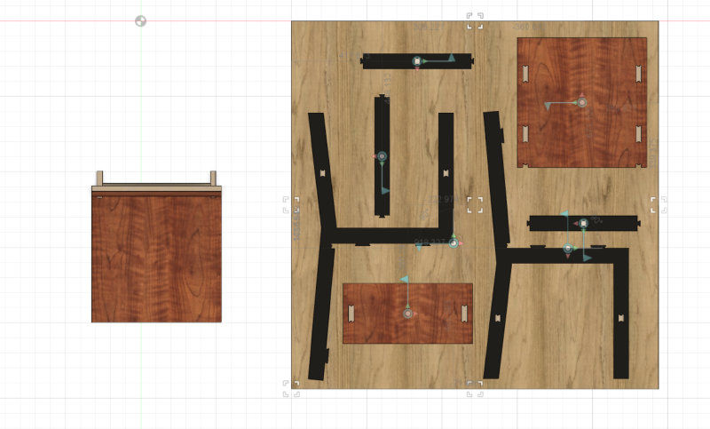 CNC Plywood Chair Parts Layed Flat Screenshot