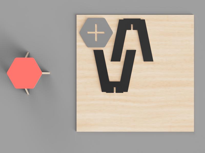 CNC Hex Stool Parts Laid Flat