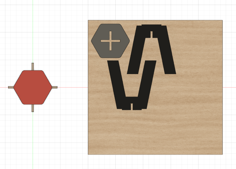 CNC Hex Stool Parts Laid Flat Screenshot