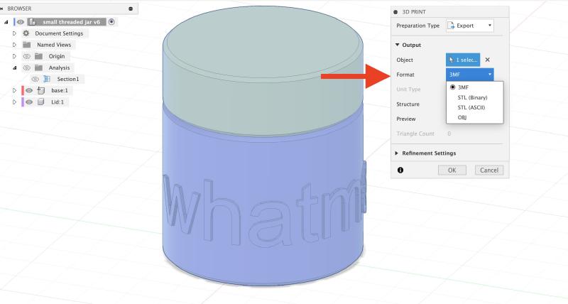 File 3D Print Fusion 360