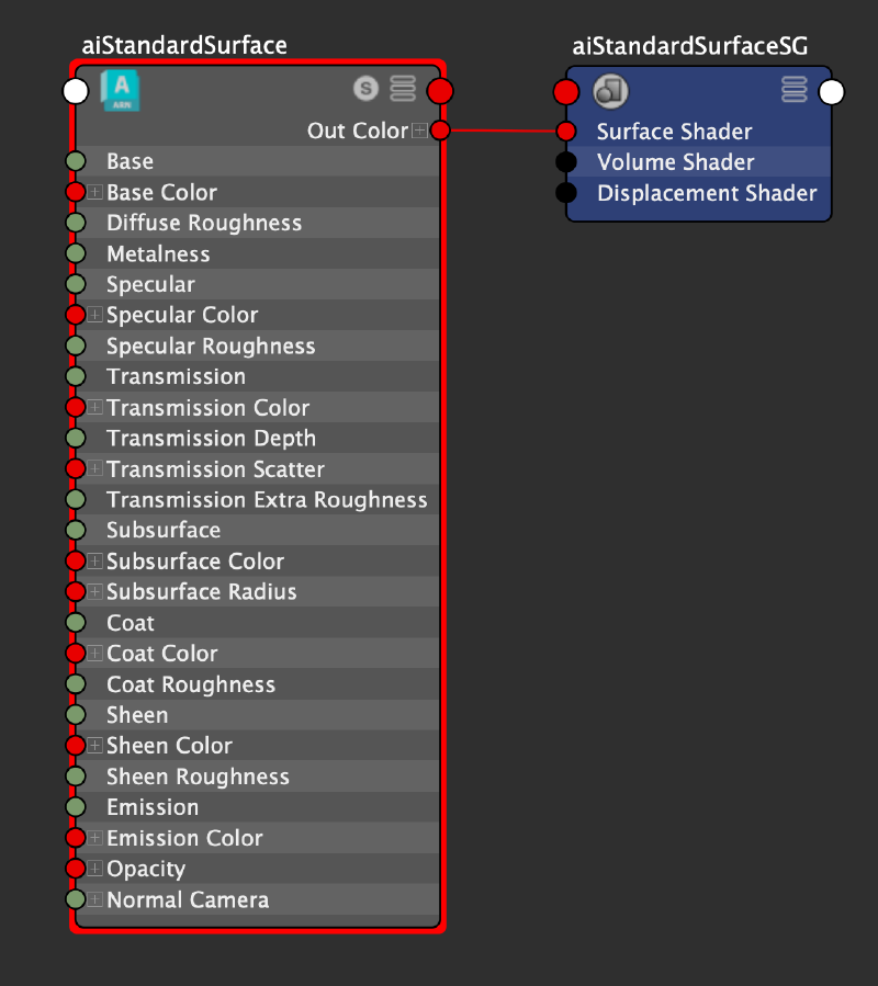 Maya aiStandardSurface