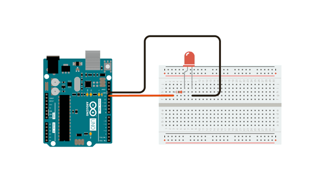 Arduino Blink Example Circuit