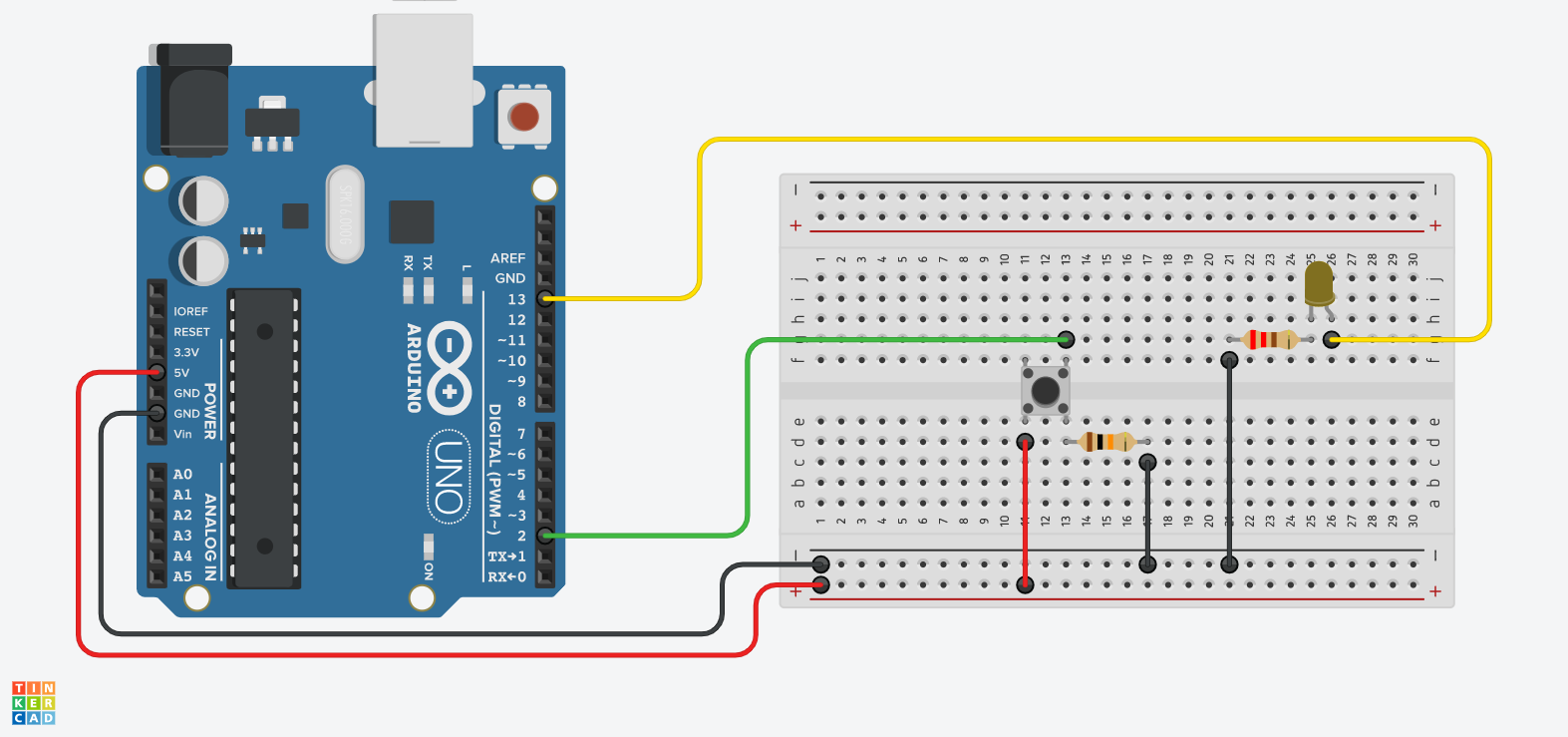 Arduino Button Circuit Image