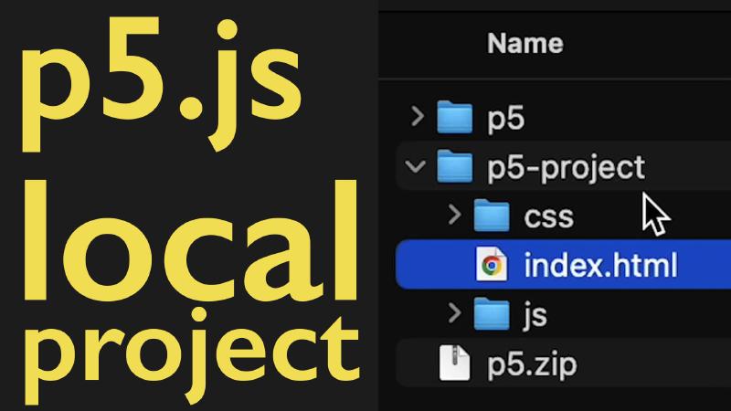 Setup p5.js Local Project