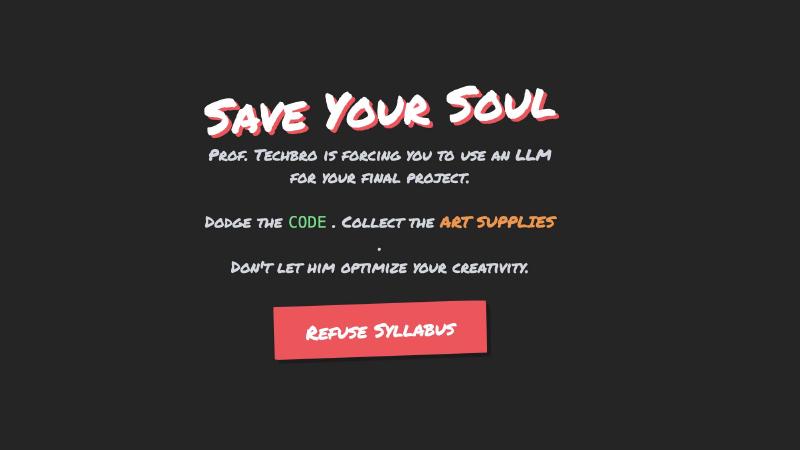 Art Student vs Ai Professor Game