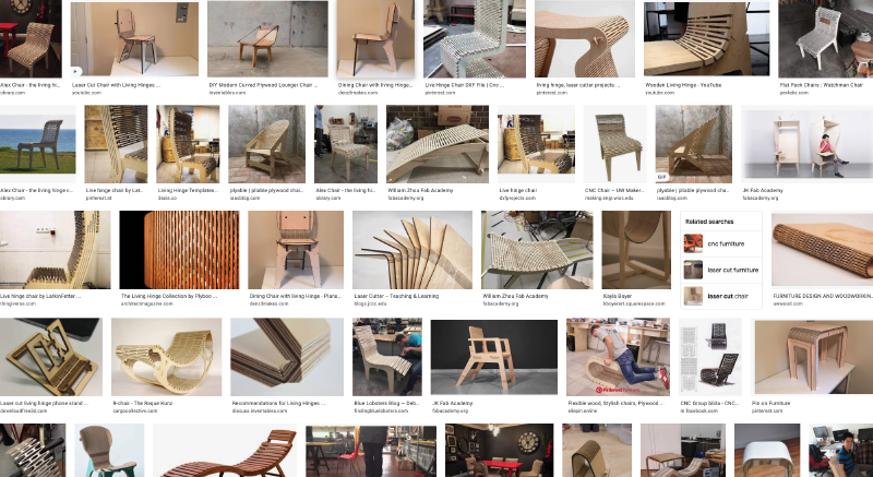 Chair Living Hinge Search