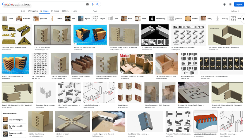 CNC Joints Search
