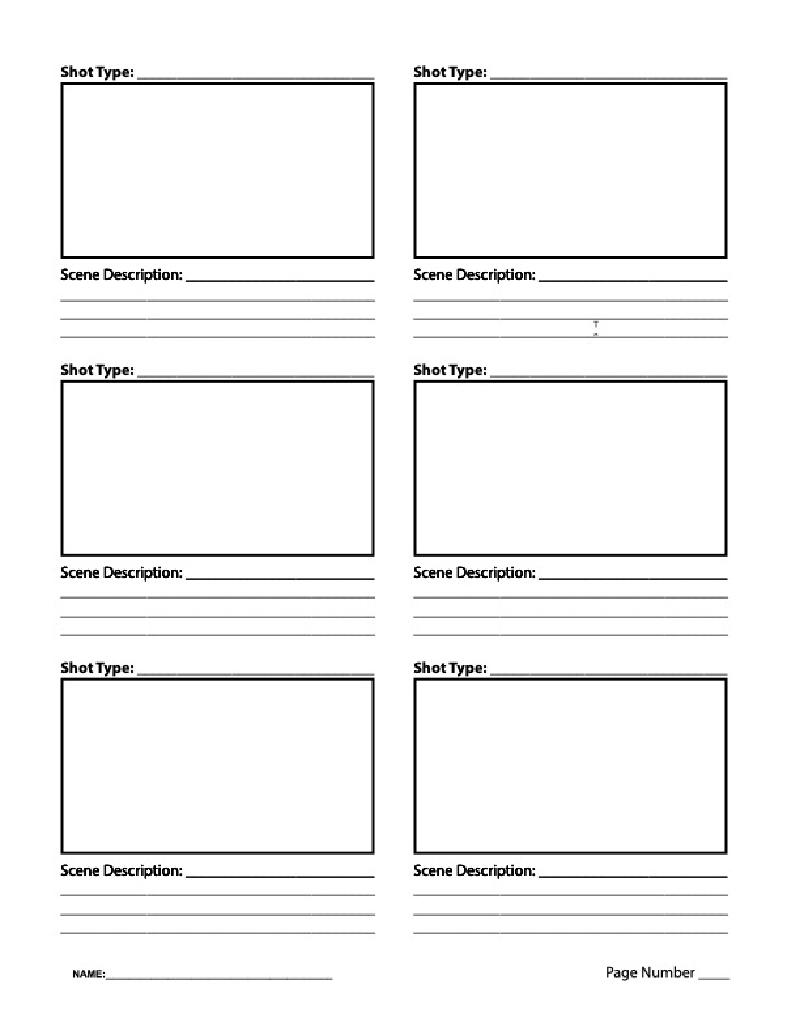 Storyboard Template