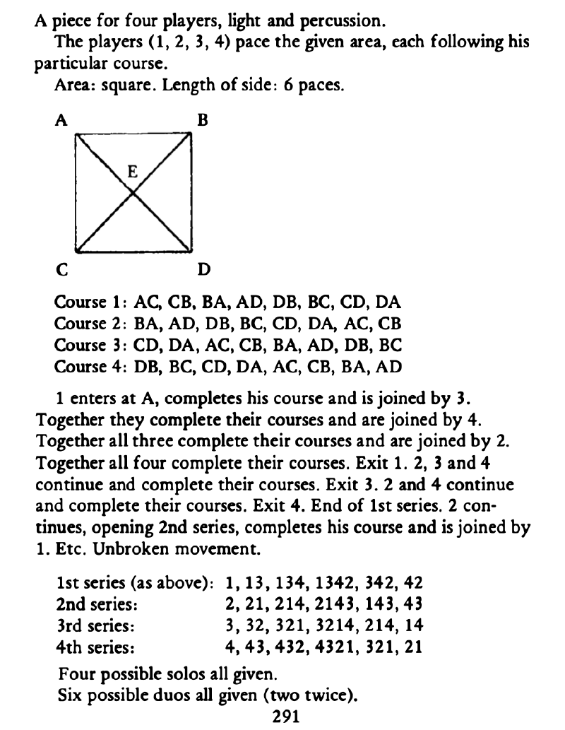 Quad diagram excerpt by Samuell Beckett