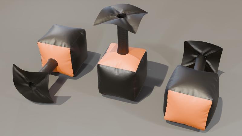 Inflatable Exercise 3D Render Image