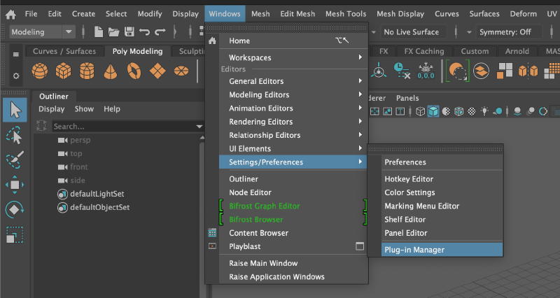Maya Plugin Manager