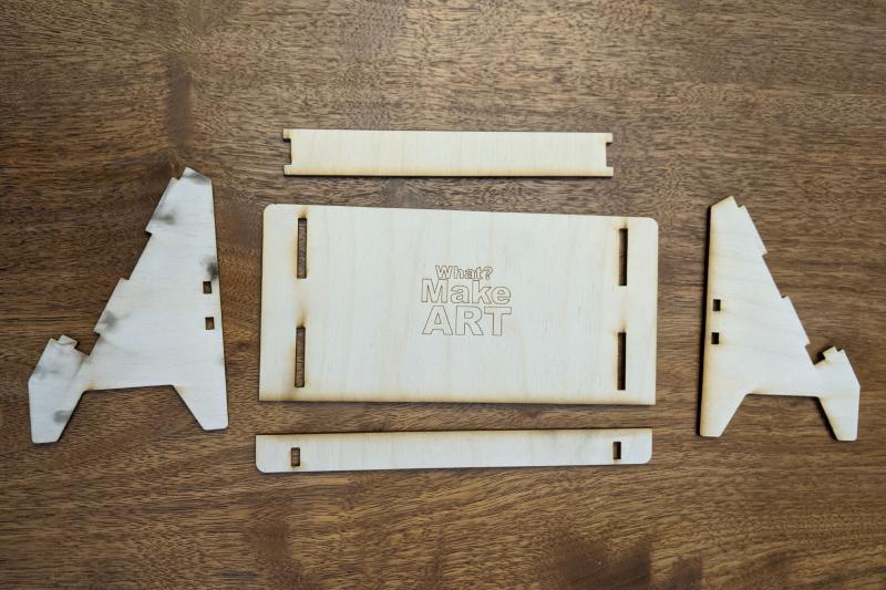 Laser Cut Parts Layed Out