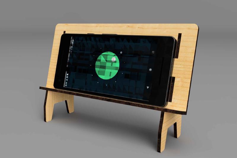 Laser Cut Stand Assembled