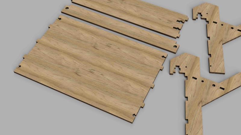 Laser Cut Captive Nut Joints