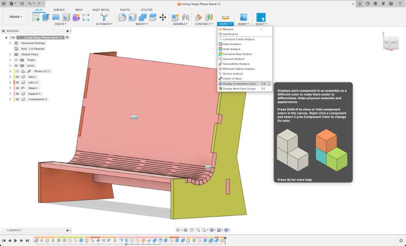 Display Component Colors Fusion 360