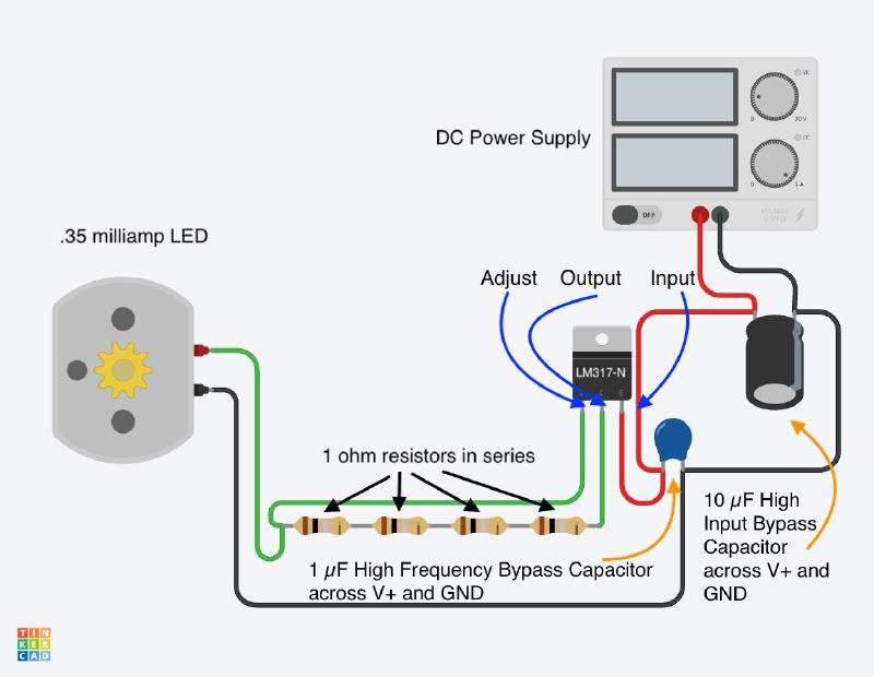LM317-N Wiring Example