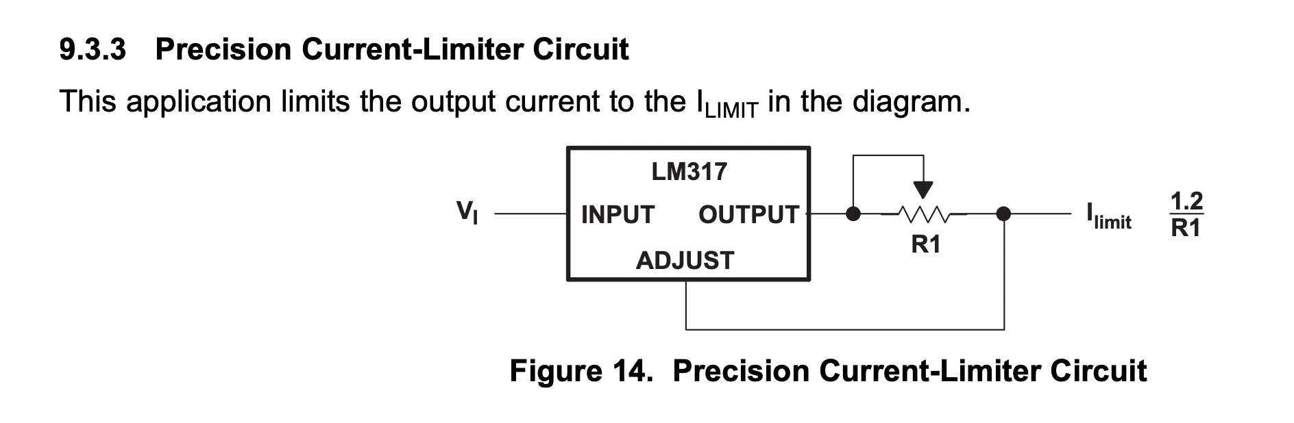 LM317-N Current Limiter Circuit