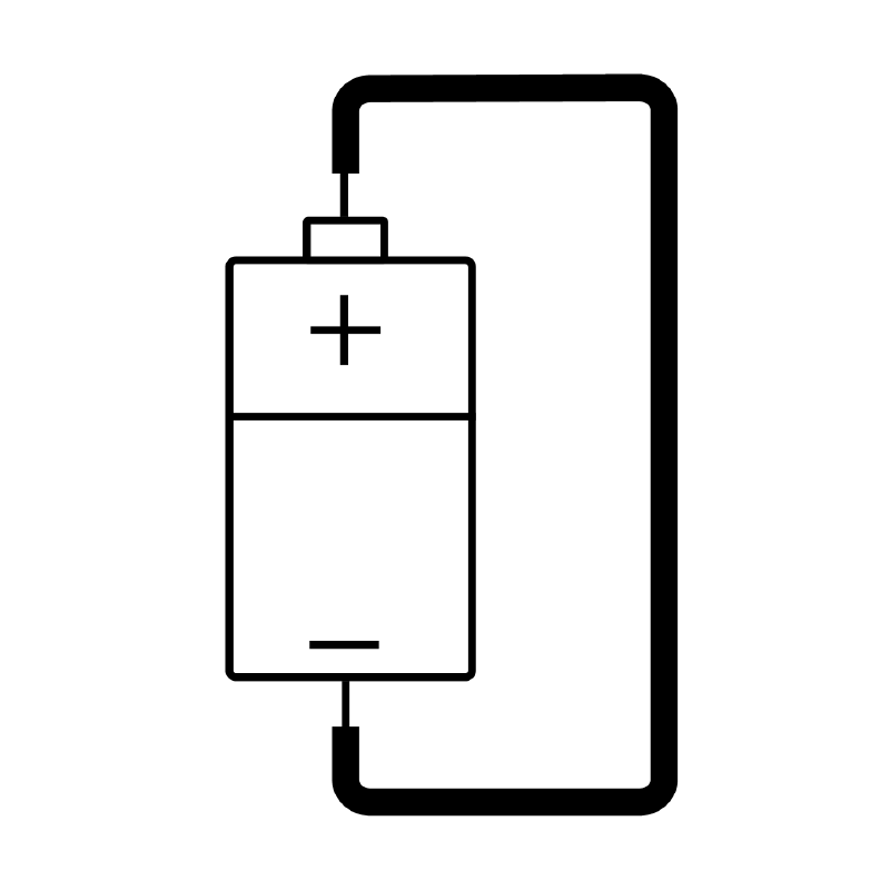 Battery circuit with infinite current