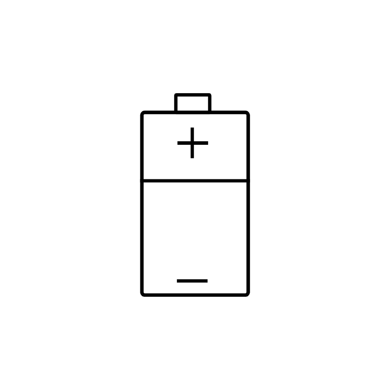 Battery circuit with infinite resistance