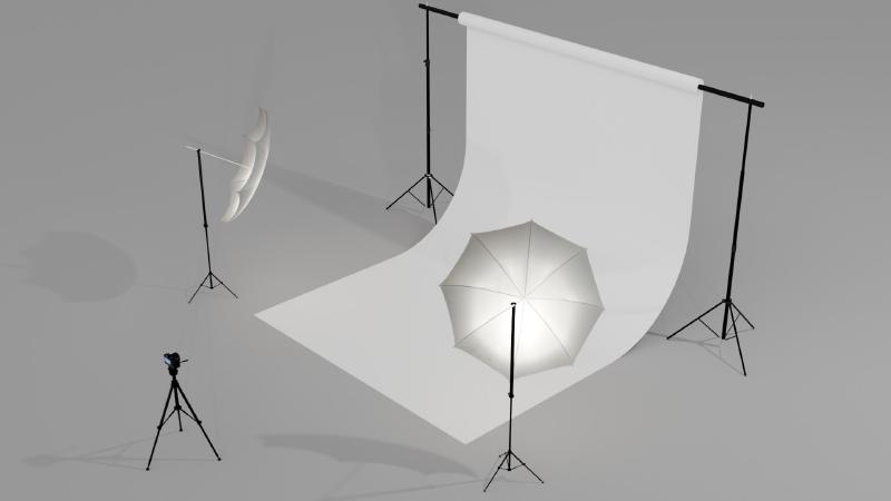 Seamless Paper Backdrop 3D Render