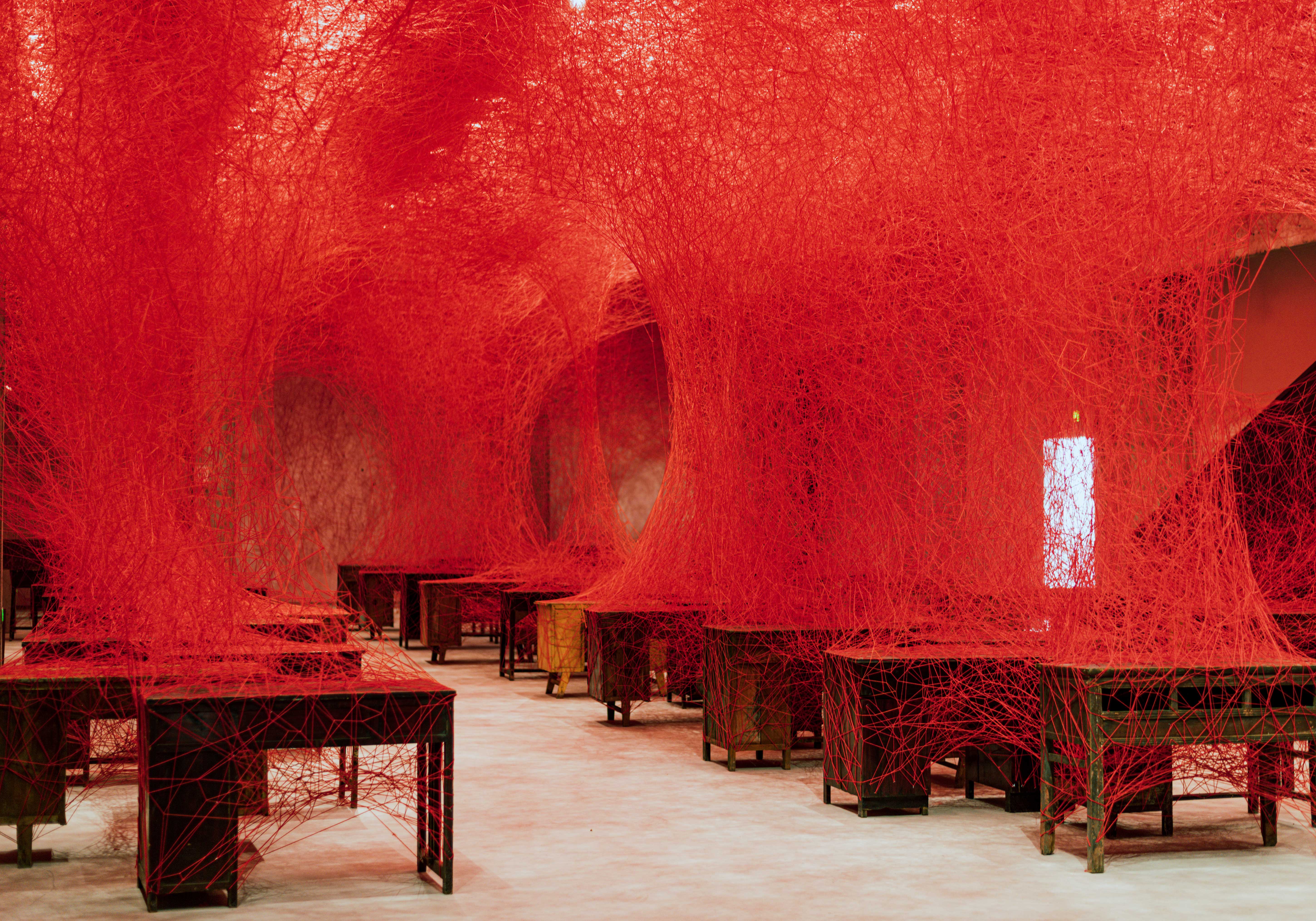 Conversations Between Others by Chiharu Shiota