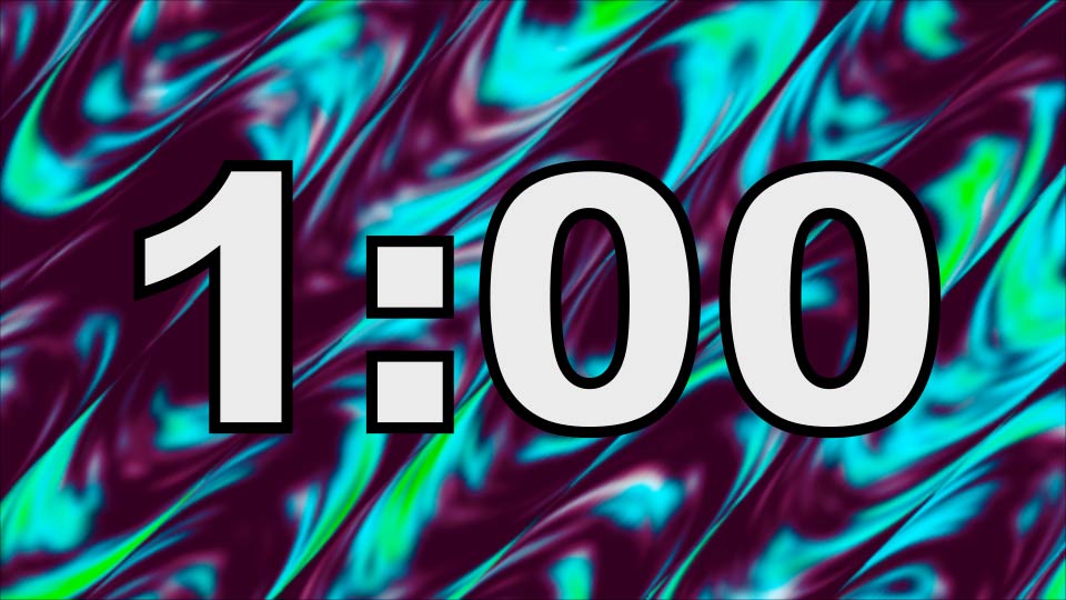1 Minute Timer Abstract